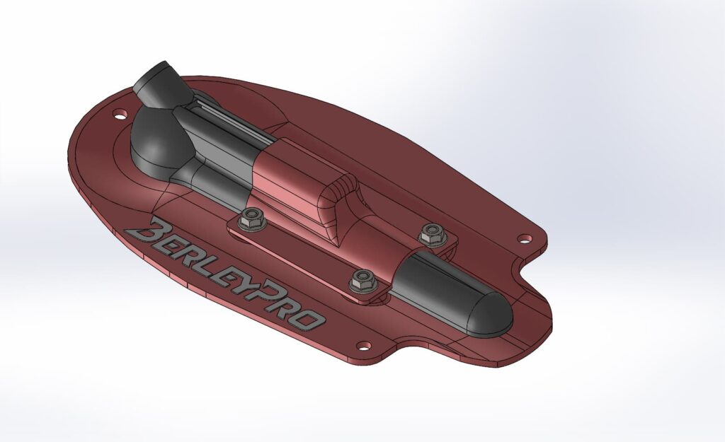 Raymarine Ready Hobie 1 Introducing the Raymarine Ready Transducer Mount by BerleyPro—a game-changer for your Hobie kayak adventures! This brilliant red accessory isn't just eye-catching; it’s engineered for pure functionality. With its sleek design, it seamlessly integrates using two sturdy black fittings and a set of screws, making attachment a breeze. Get ready to enhance your kayaking experience with this must-have addition from BerleyPro!.