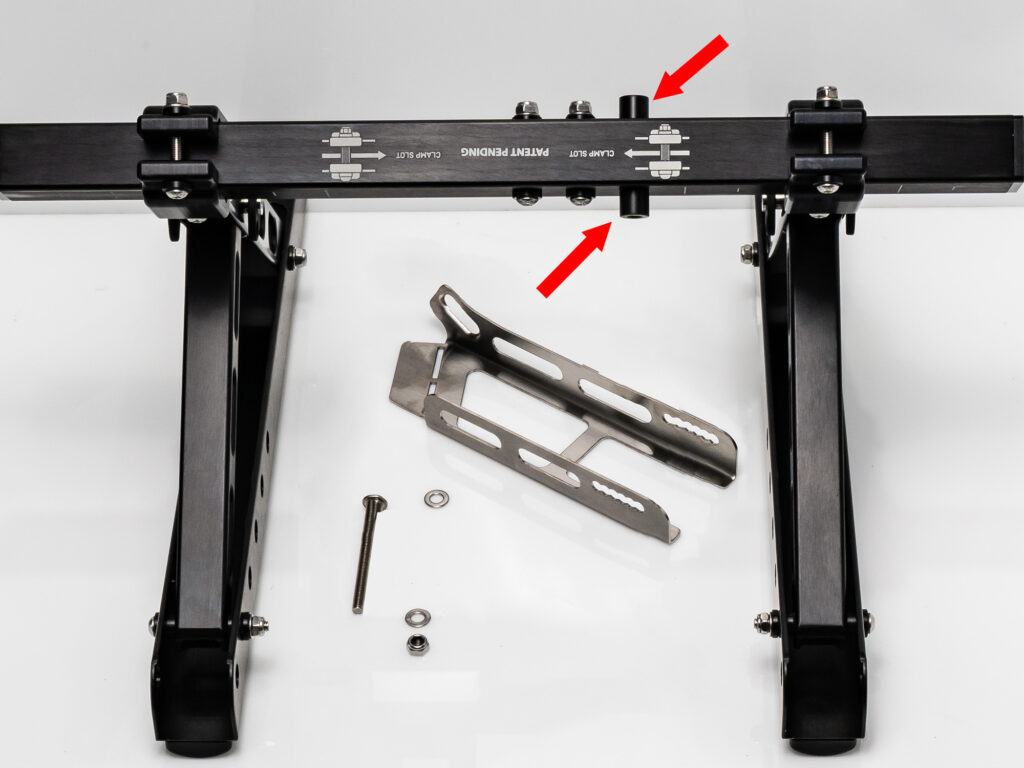 Install the Kimmi Cart kickstand bushes as indicated as they are essential for correct operation