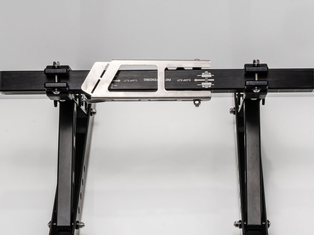 The Kimmi Cart kickstand should be a friction fit and fold over the axle