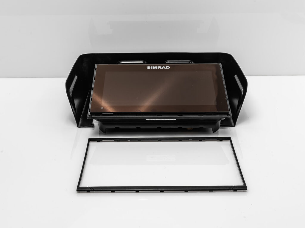 Simrad - Visor Installation 1 Simrad Sun Hood Installation
