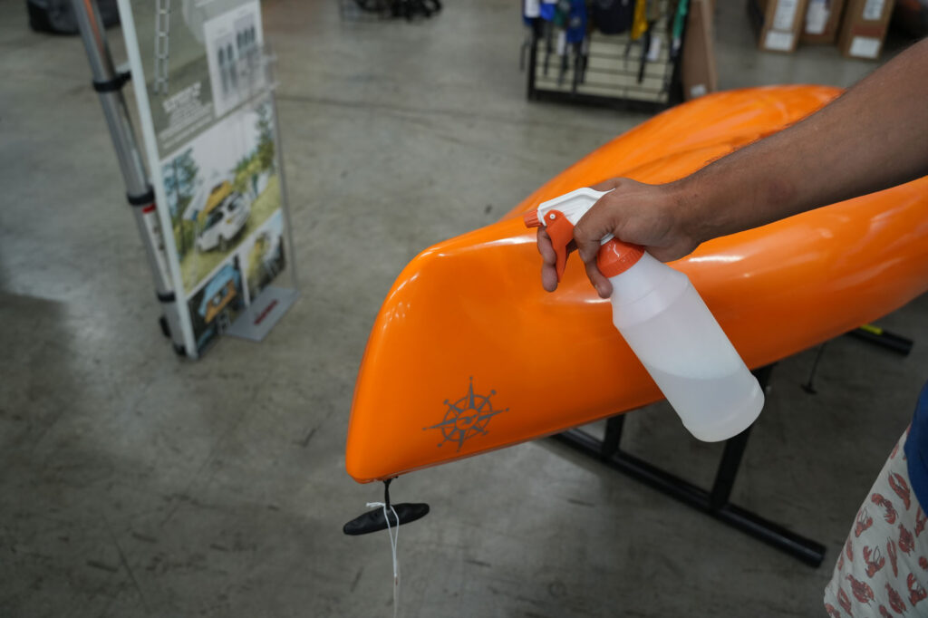 Hobie Kayaks Compass Bumper Bro Installation 2 Hobie Compass Bow Protector