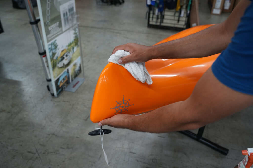 Hobie Kayaks Compass Bumper Bro Installation 3 Hobie Compass Bow Protector