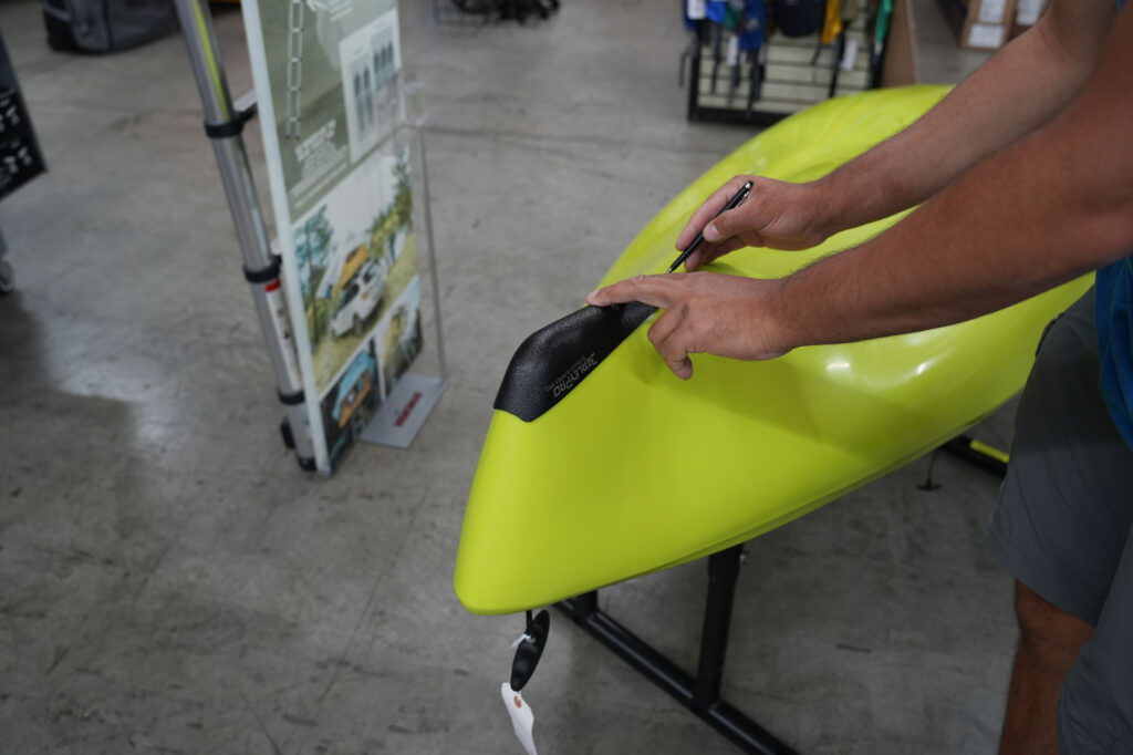 Hobie Kayaks Outback (2019+) Bumper Bro Installation 1 Hobie Outback Bumper Bro Installation