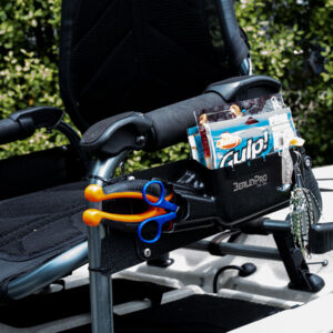 Hooked on comfort and ready for action, the BerleyPro Van Bro kayak seat is your ultimate fishing companion. With its slick built-in storage for lures and scissors, you'll have everything you need within arm's reach to reel in that big catch. Adventure-ready? You bet!.