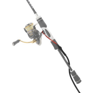 Introducing the Tackle Tether: where form meets fishing function with flair! This top-of-the-line rod pairs up perfectly with a spinning reel, boasting a stylish gold handle that adds a touch of class to your catch. Its sleek black and grey grip ensures comfort during those long days on the water, while that bold red accessory piece? Oh, that's just the cherry on top for any serious angler looking to elevate their tackle game. Whether you're battling bass or taking on trout, this beauty is ready to become your new best friend in fishing.