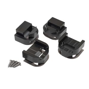 Introducing the ultimate Compass Seat Risers, designed specifically for Hobie® enthusiasts! This set of four sleek black plastic brackets is your ticket to elevating your kayaking game. Dive into comfort and support with ease—mounting screws are included for a hassle-free installation. Upgrade your ride today!.