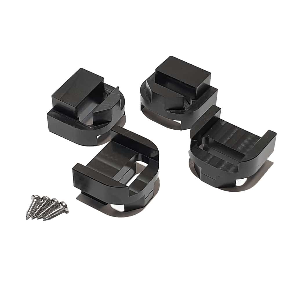Introducing the ultimate Compass Seat Risers, designed specifically for Hobie® enthusiasts! This set of four sleek black plastic brackets is your ticket to elevating your kayaking game. Dive into comfort and support with ease—mounting screws are included for a hassle-free installation. Upgrade your ride today!.