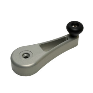 Introducing the Titan Grip - Aluminum Handle Upgrade, a true game-changer for your Hobie® Pro Angler. This sleek silver metal hand crank is designed with precision and style. With its robust black knob and recessed aluminum handle, this upgrade ensures optimal performance on the water. Engineered with a central hole for perfect balance, it's more than just an accessory; it's a must-have enhancement to elevate your kayaking experience to the ultimate level of control and durability.