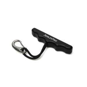 Introducing the Titan Carry Handle by BerleyPro! This sleek, black T-shaped powerhouse is built to last and crafted for ultimate ease in transportation. Featuring a hook seamlessly attached by a looped string, it’s the rugged companion you need for your gear-hauling adventures. Whether you're hitting the water or headed to your next big expedition, this handle's got your back with style and strength!.