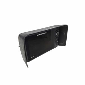 Check out the Humminbird Visors fishfinder! It's equipped with a top-notch built-in GPS and features a sleek black display that’s designed for clarity on the water. The intuitive control panel located on the right makes navigation a breeze, and it even comes with its very own sun visor cover to keep your view crystal clear in bright conditions.