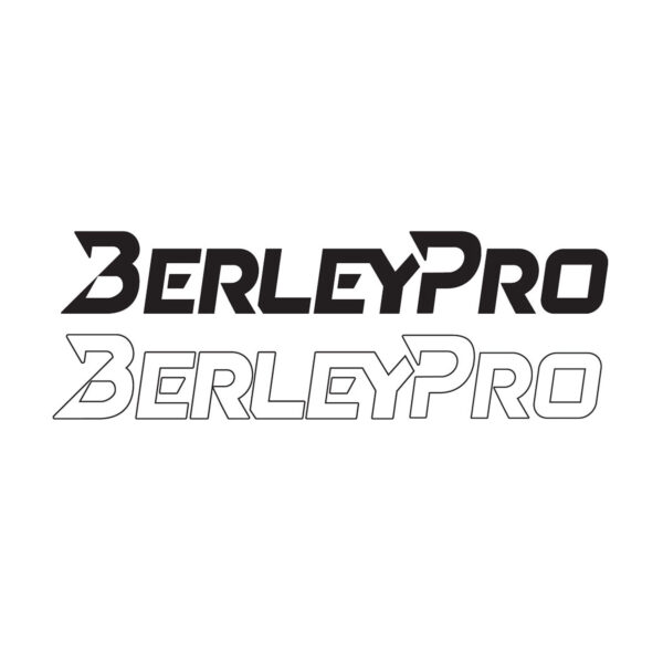 Check out this awesome snapshot of a "BerleyPro Decals" sticker! You’ve got the bold "BerleyPro" name standing strong, paired with an outlined version that pops perfectly on a sleek white backdrop. Classic BerleyPro style all the way!.