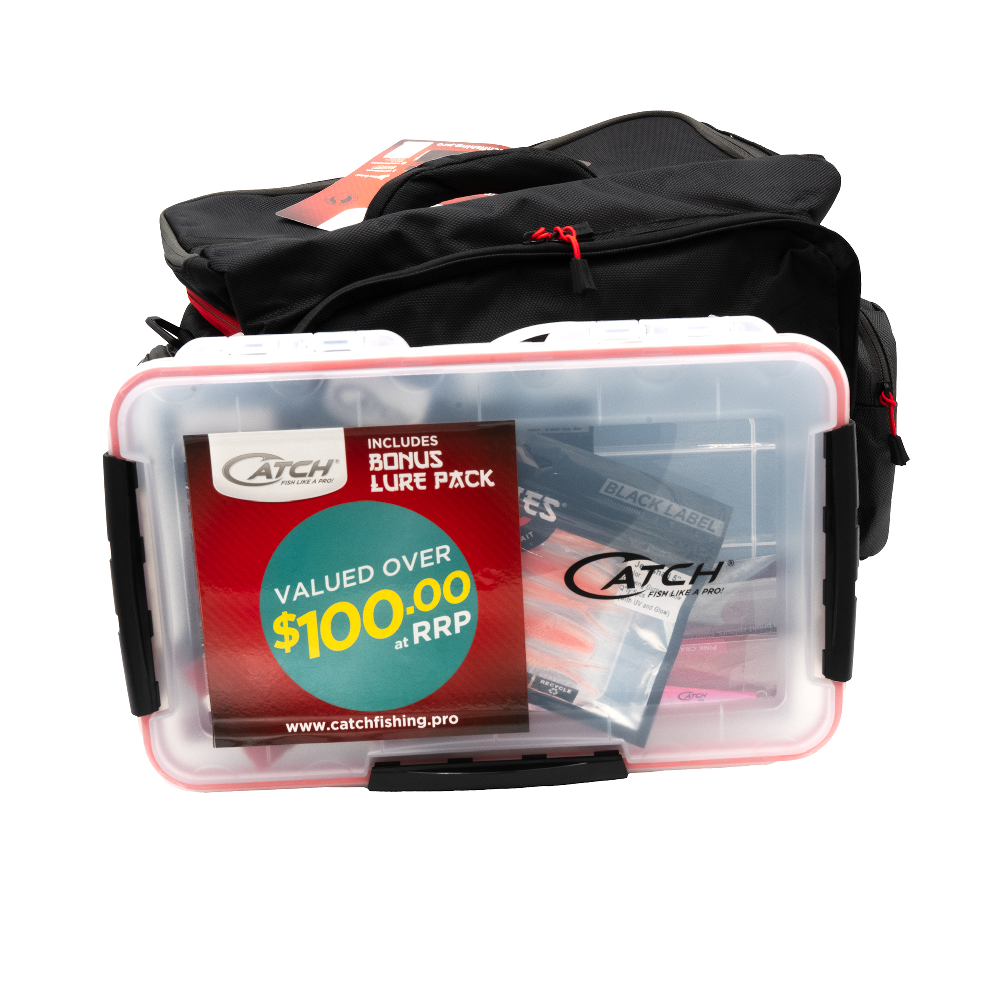 Catch 5 Compartment Tackle Bag (with bonus tackle!) | BerleyPro Catch 5 Compartment Tackle Bag (with bonus tackle!) | BerleyPro