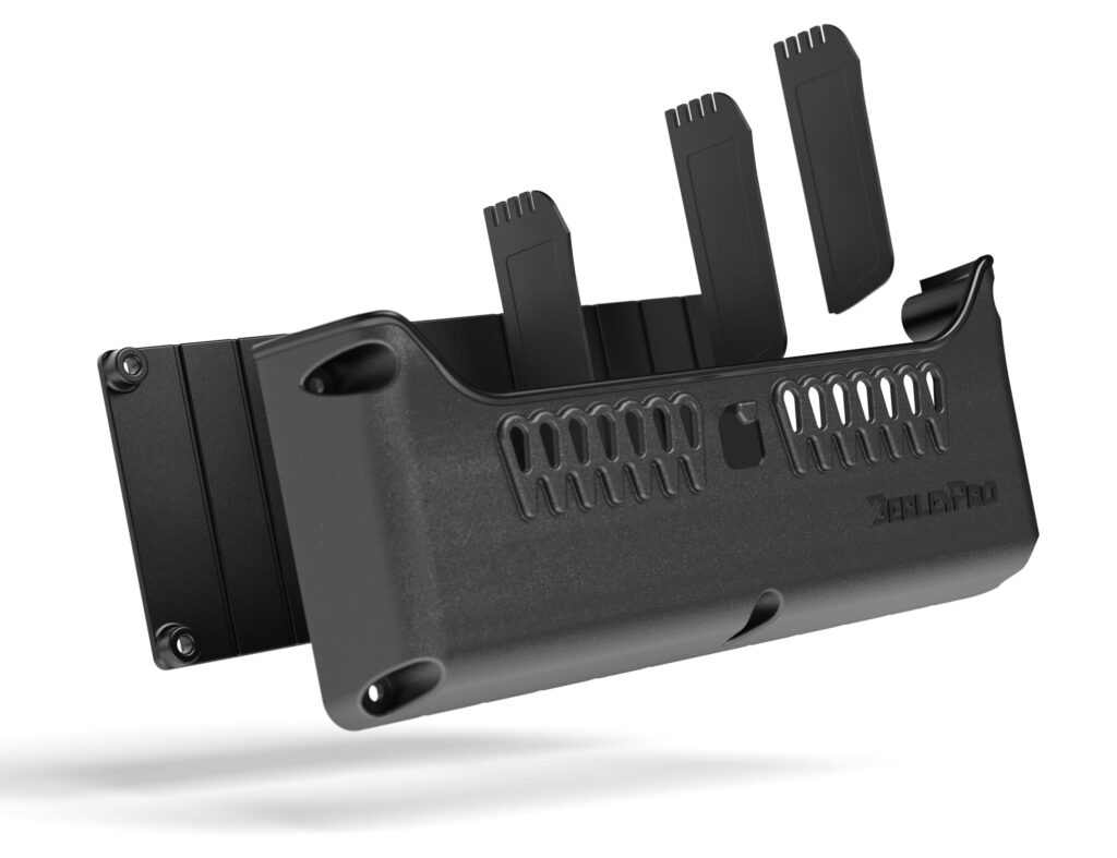 The Side Bro – Tool and Tackle Storage Solution 2 Side Bro Render SQ Front Apart Cropped