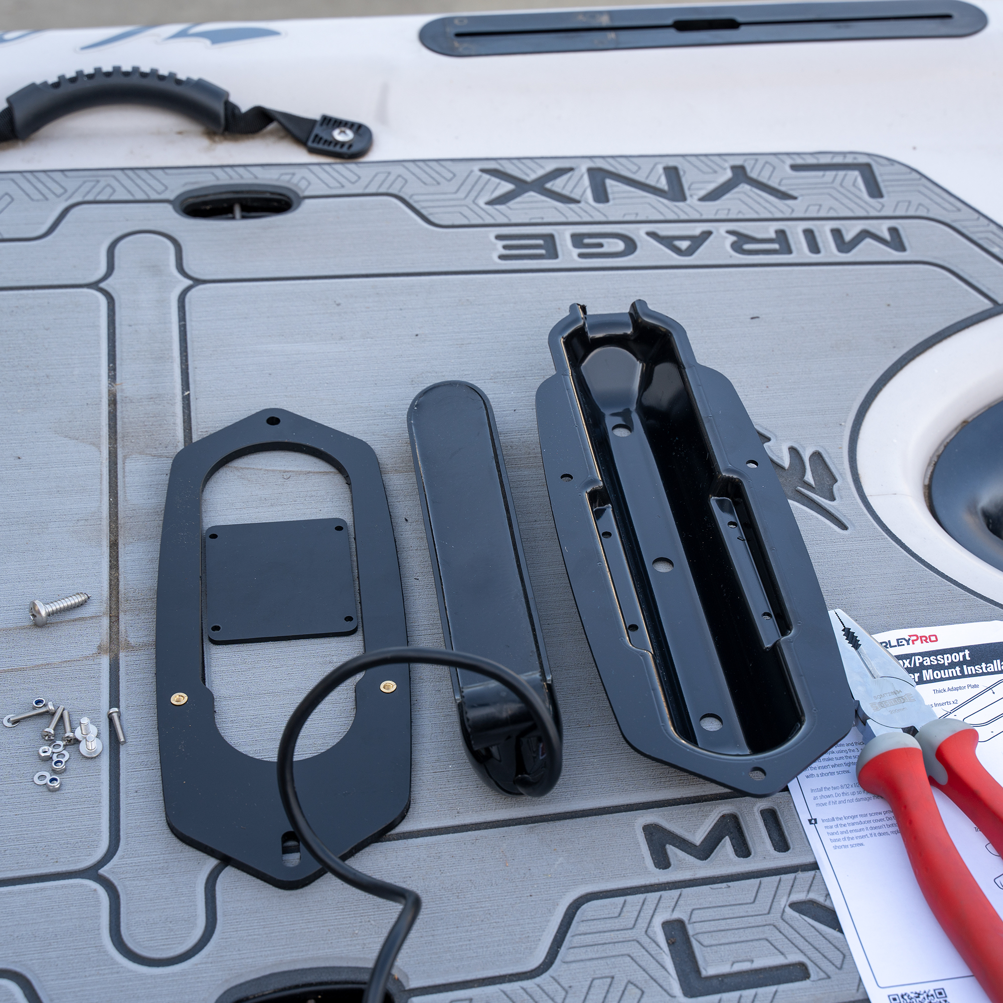 Lowrance Eagle Triple Shot Ready Transducer Mount for Hobie Lynx