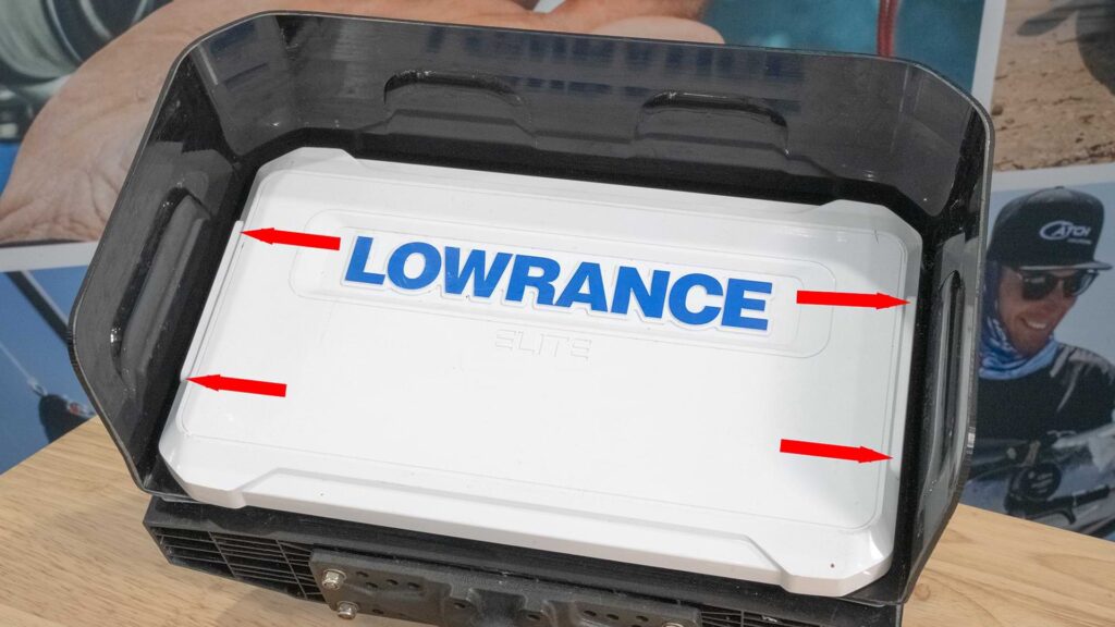 How to Fix a Tight Dust Cover on Your Lowrance with a BerleyPro Visor Fitted 1