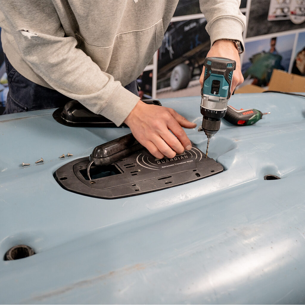 How to Install a BerleyPro Uni-Trans Mount for Lowrance 3 in 1 on a Hobie Outback