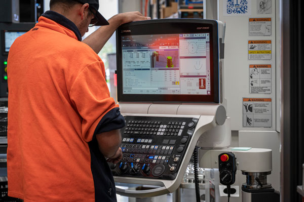 CNC machine cutting marine-grade ABS